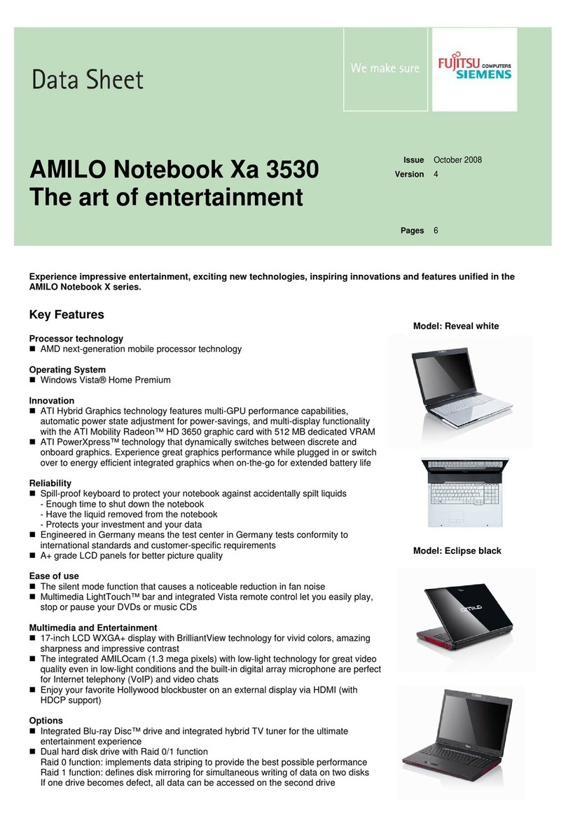 Fujitsu Siemens Computers AMILO Xa 3530 User manual Fujitsu Siemens Computers AMILO Xa 3530 User manual