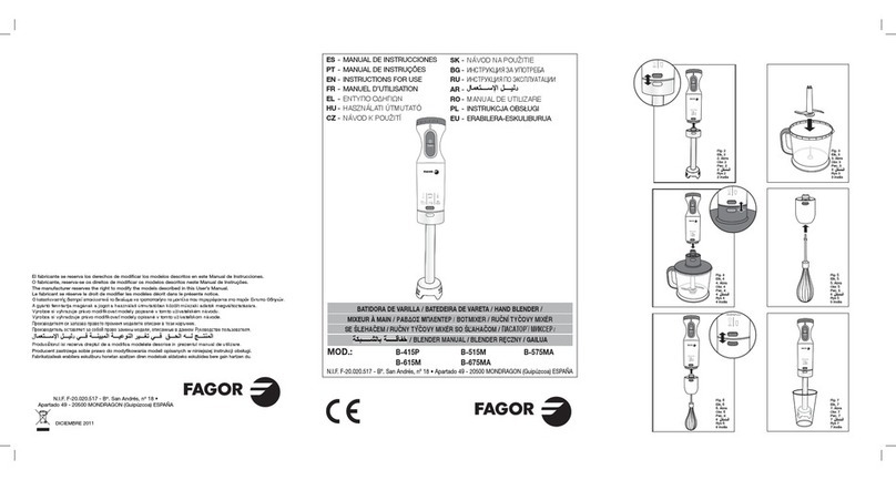 Fagor B-415P Instructions for use
