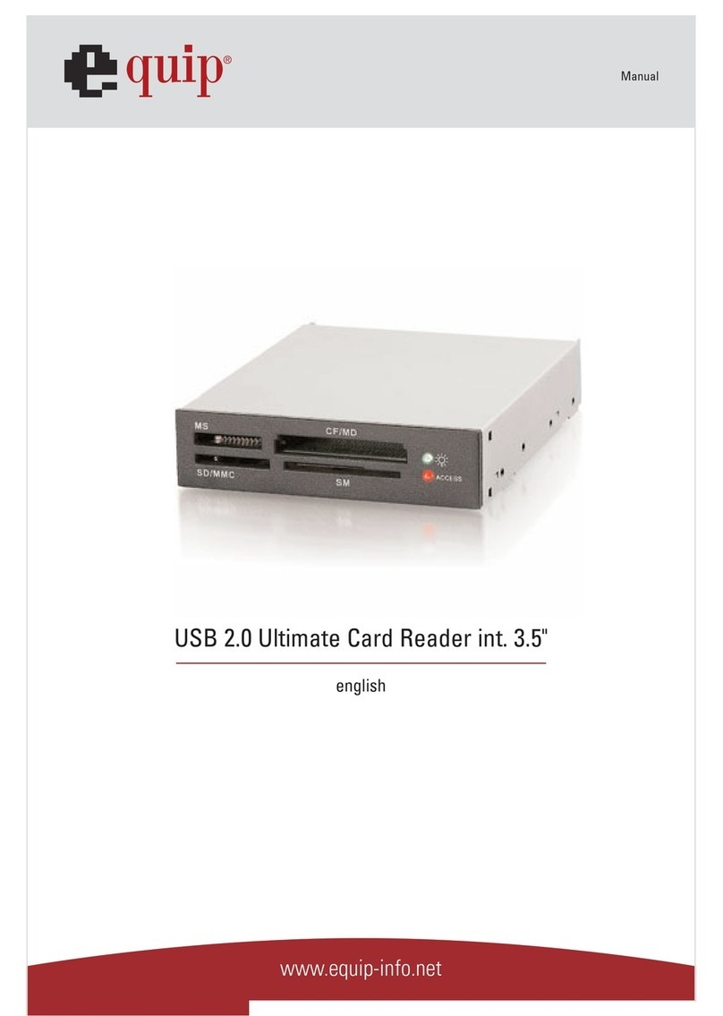 Equip USB 2.0 Ultimate Card Reader User manual