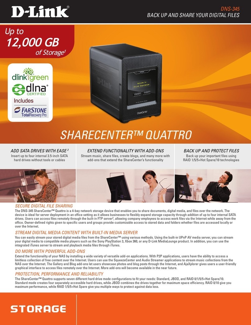 D-Link ShareCenter Quattro DNS-345 User manual D-Link ShareCenter Quattro DNS-345 User manual