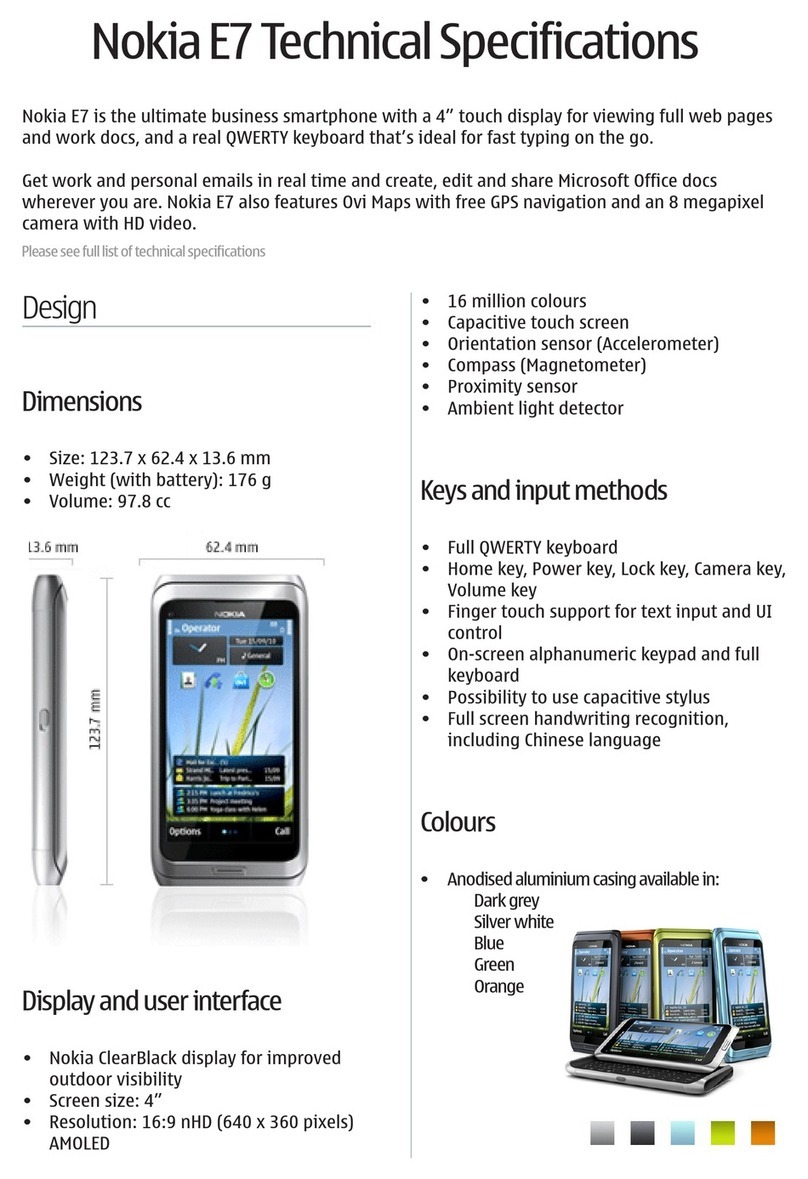 Nokia E7 User manual Nokia E7 User manual