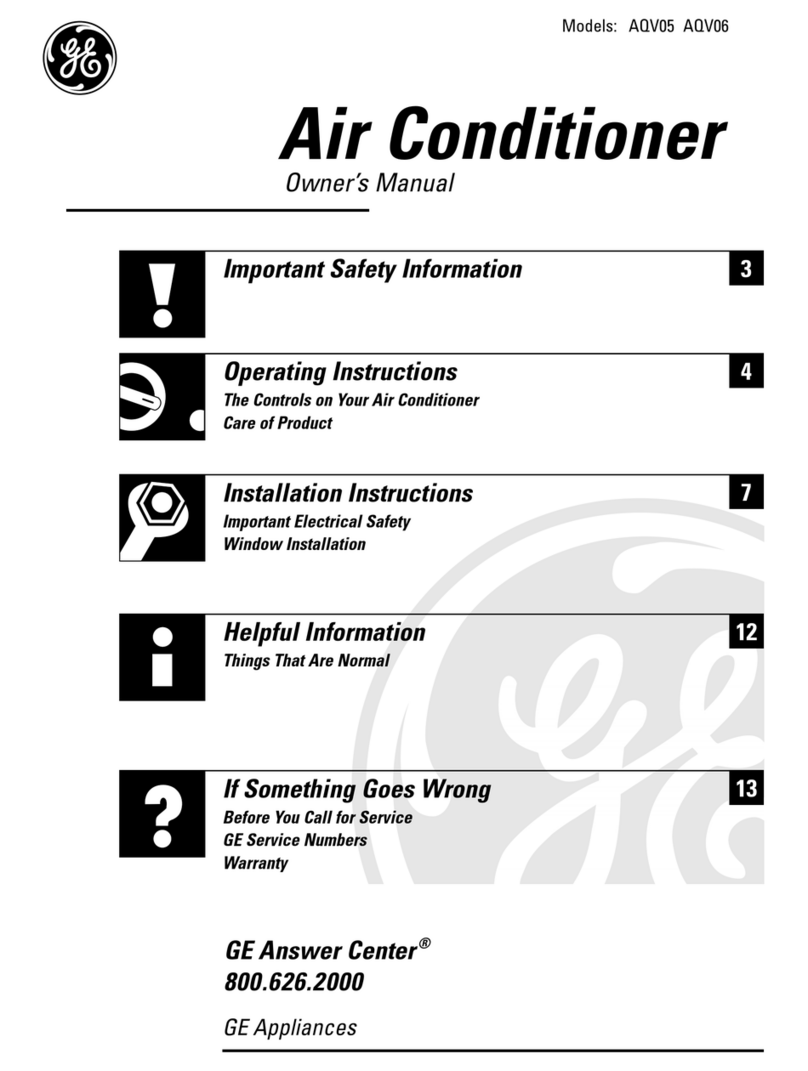 GE AQV06 User manual