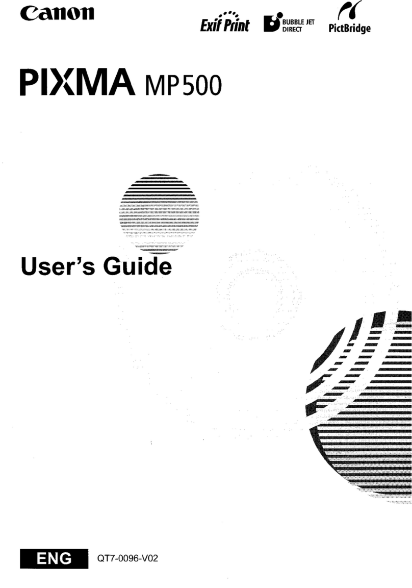Canon PIXMA MP500 User manual
