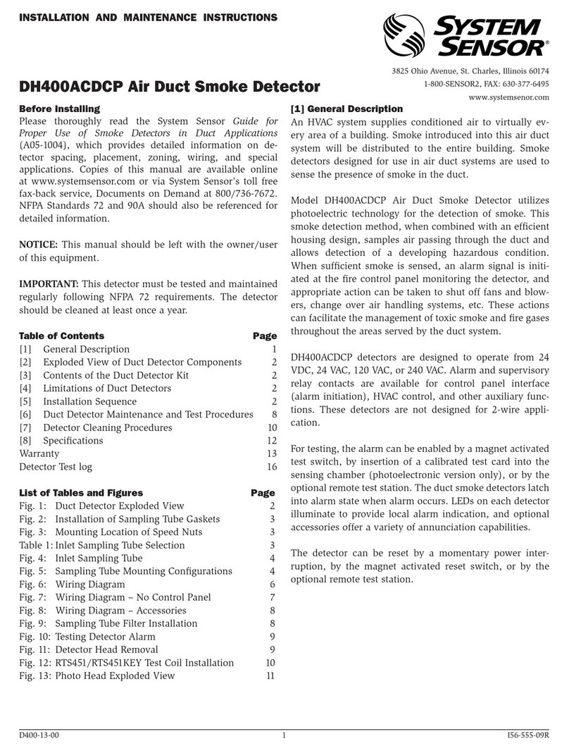 System Sensor DH400ACDCP User manual