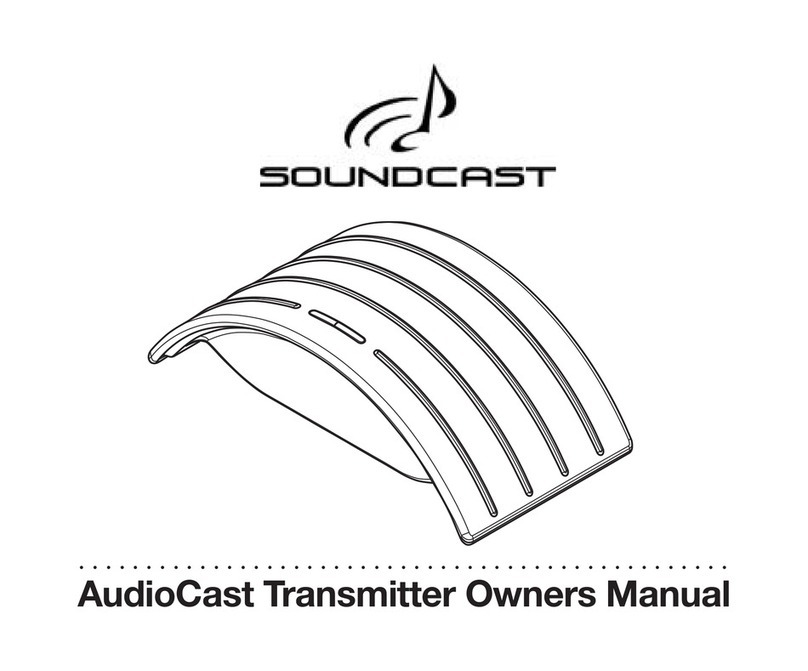 Soundcast AudioCast Transmitter owner's manual