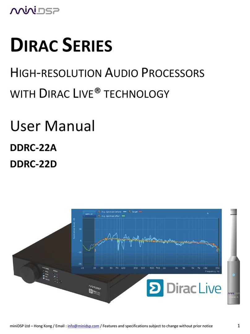miniDSP Dirac DDRC-22A user manual