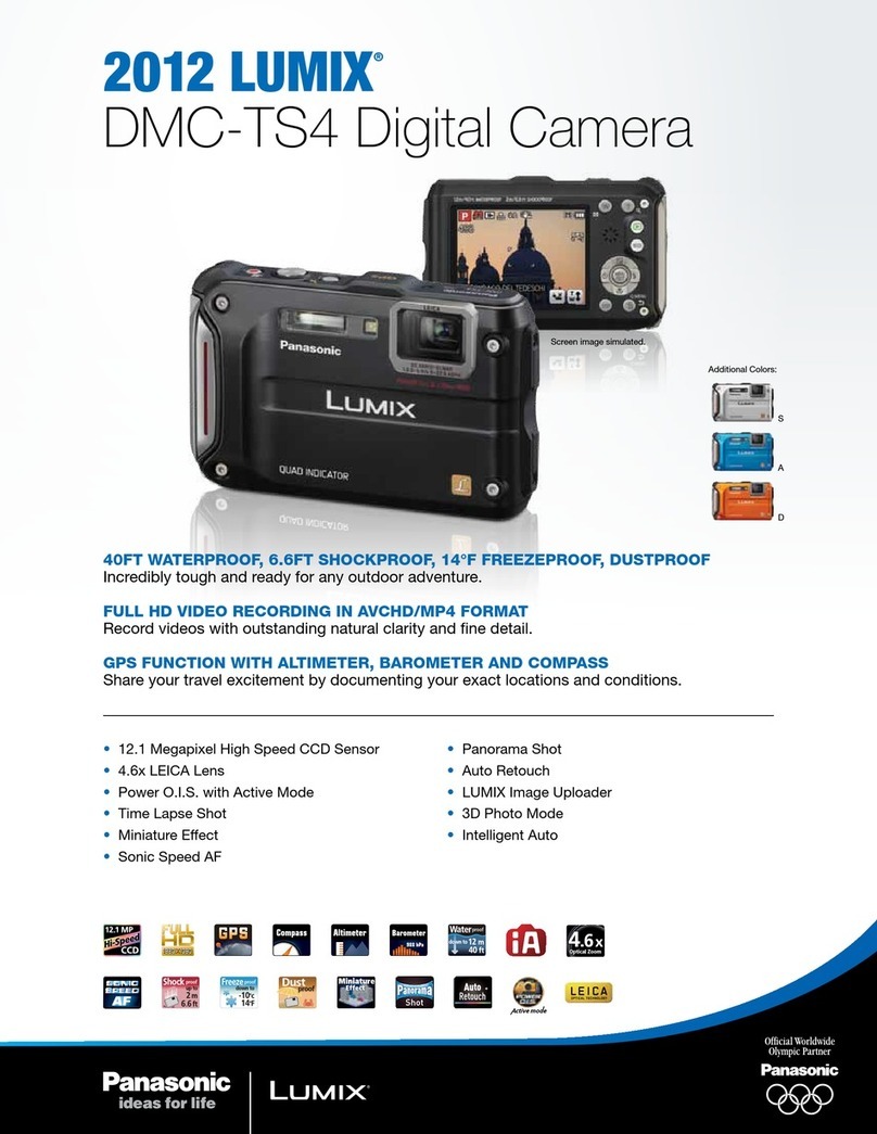 Panasonic Lumix DMC-TS4 User manual