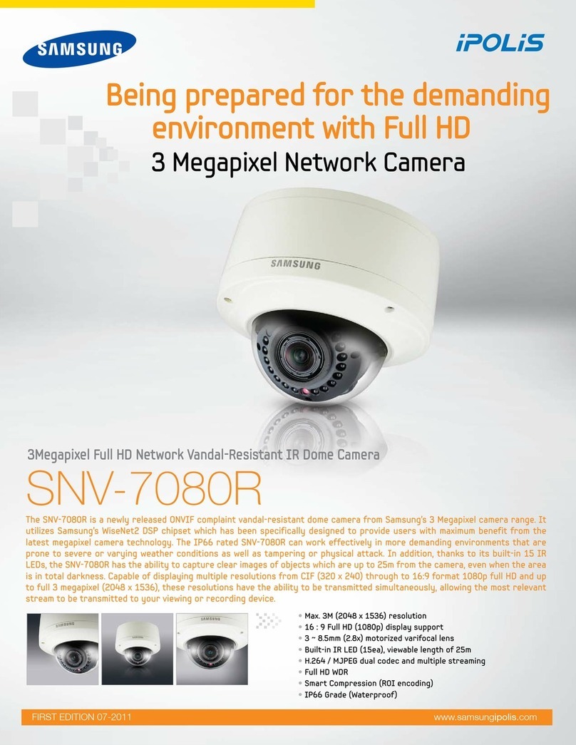 Samsung iPolis SNV-7080R Specifications