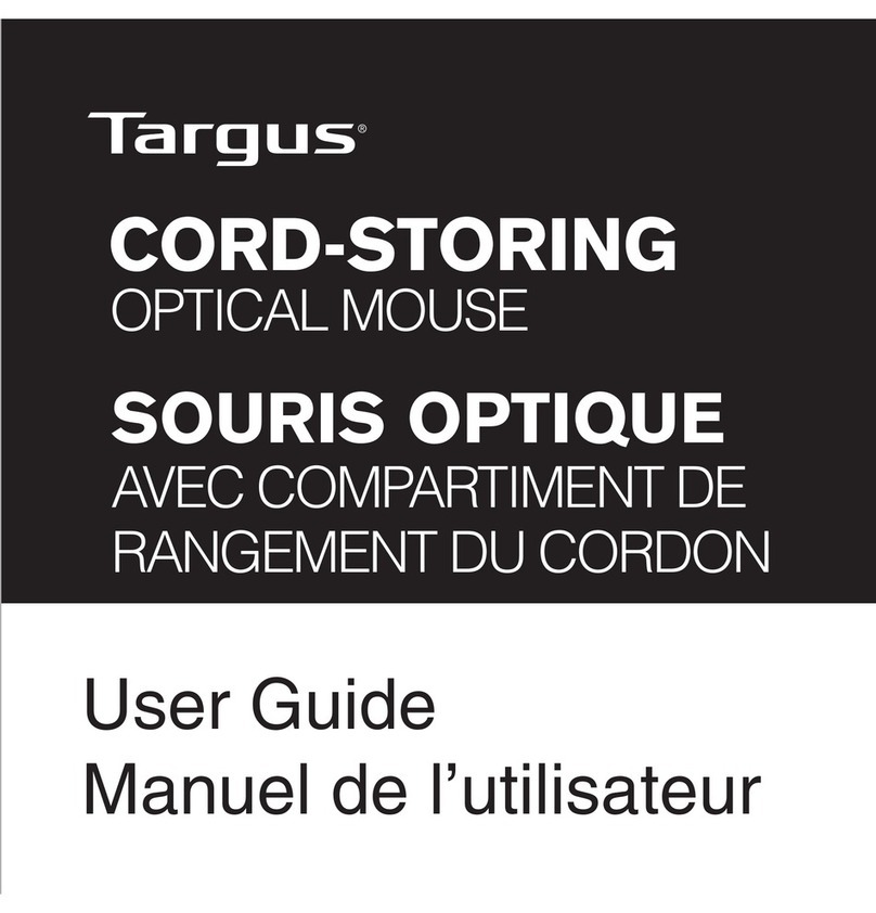 Targus CORD-STORING OPTICAL MOUSE user guide