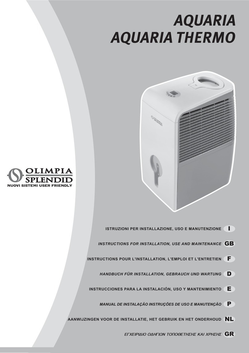 Olimpia splendid Aquaria Parts list manual Olimpia splendid Aquaria Parts list manual