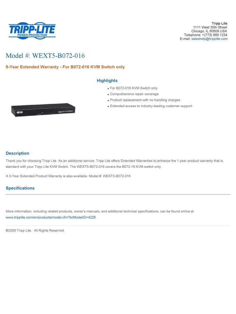 Tripp Lite WEXT5-B072-016 User manual