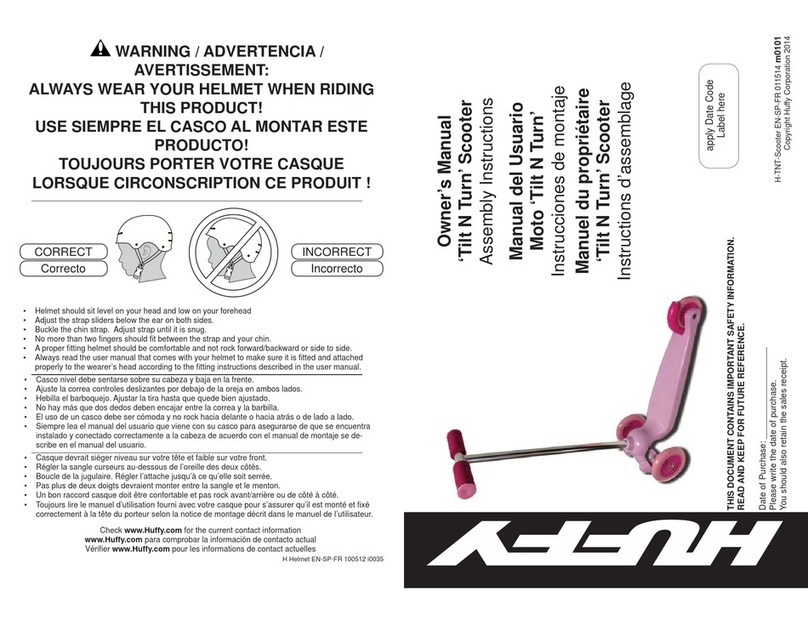 Huffy Tilt N Turn User manual
