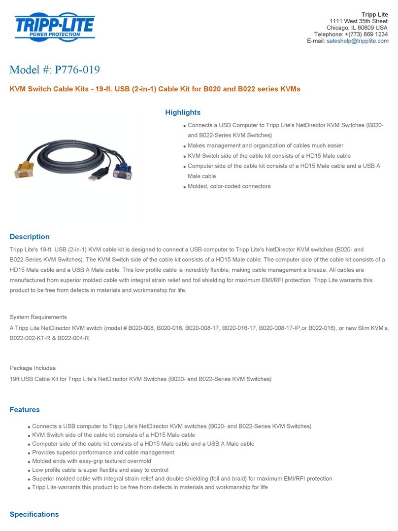 Tripp Lite P776-019 Specifications