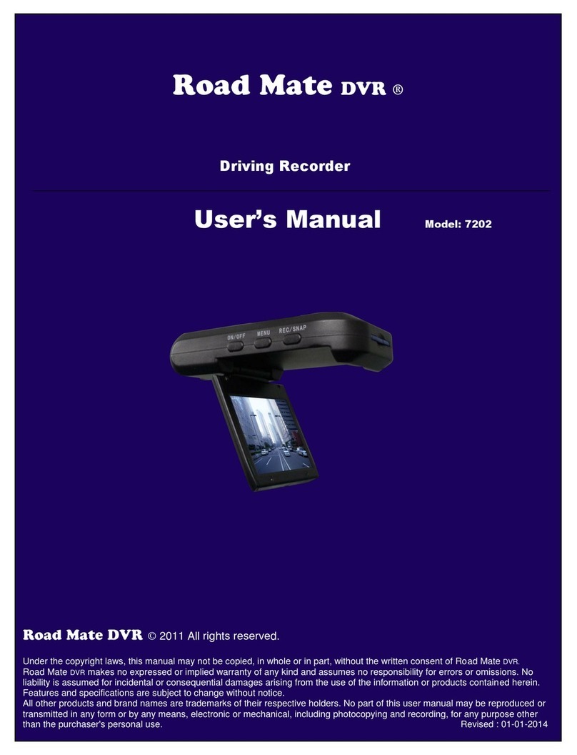 Road Mate DVR 7202 User manual