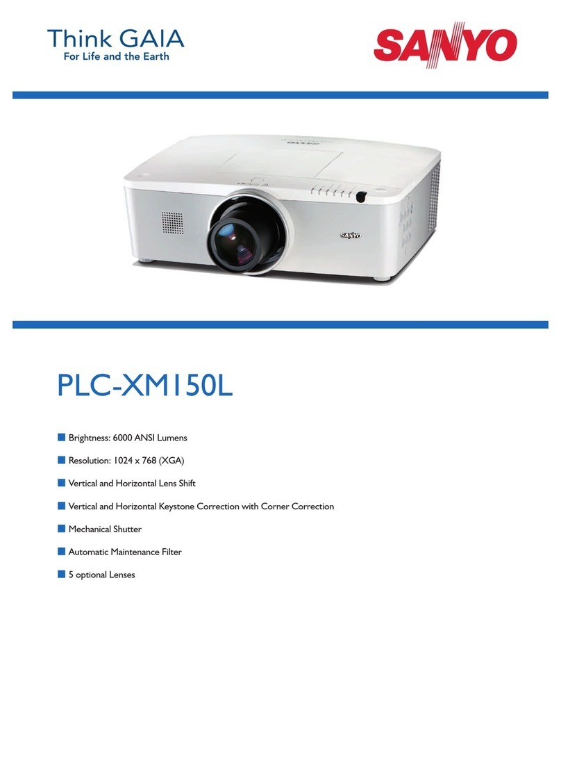 Sanyo PLC-XM150L User manual Sanyo PLC-XM150L User manual