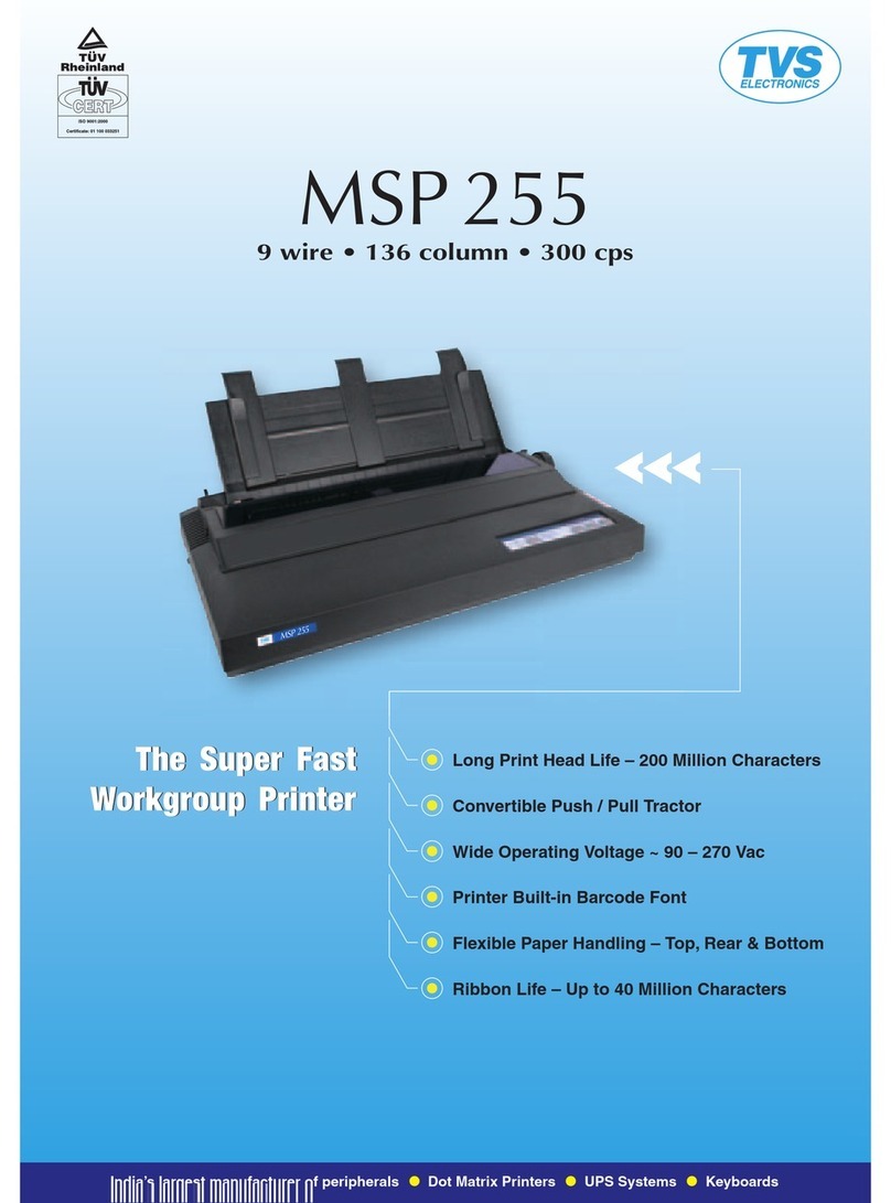 TVS electronics MSP 255 Installation instructions TVS electronics MSP 255 Installation instructions