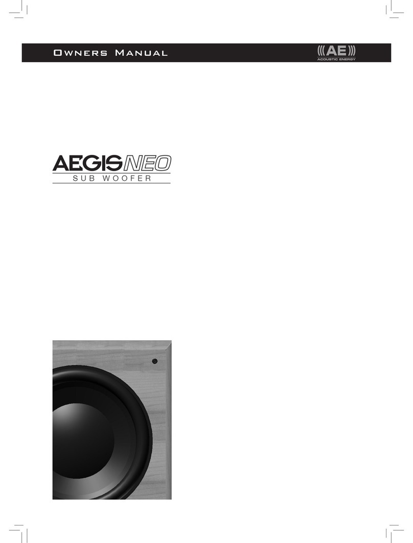 Acoustic Energy Aegis Neo owner's manual