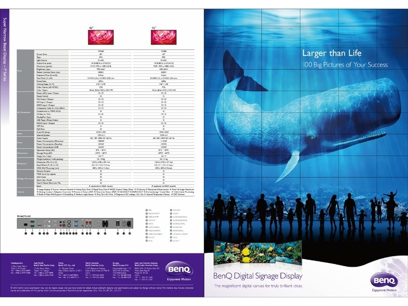 BenQ SL461A User manual