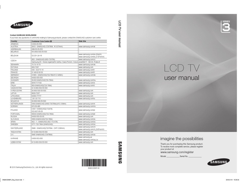 Samsung 3 SERIES user manual