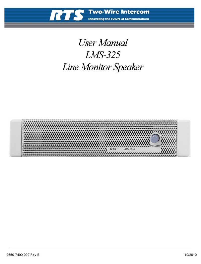 RTS LMS-325 User manual