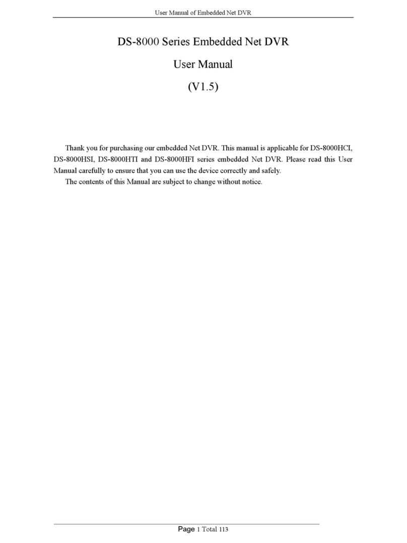 HIK VISION DS-8000 Series User manual