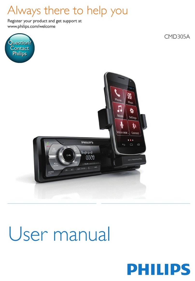 Philips CarStudio CMD305A User manual