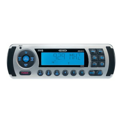 Jensen JMS2012 Installation and operation manual