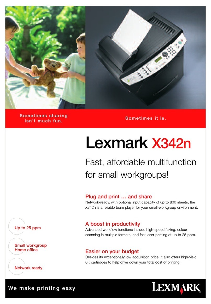 Lexmark X342n User manual