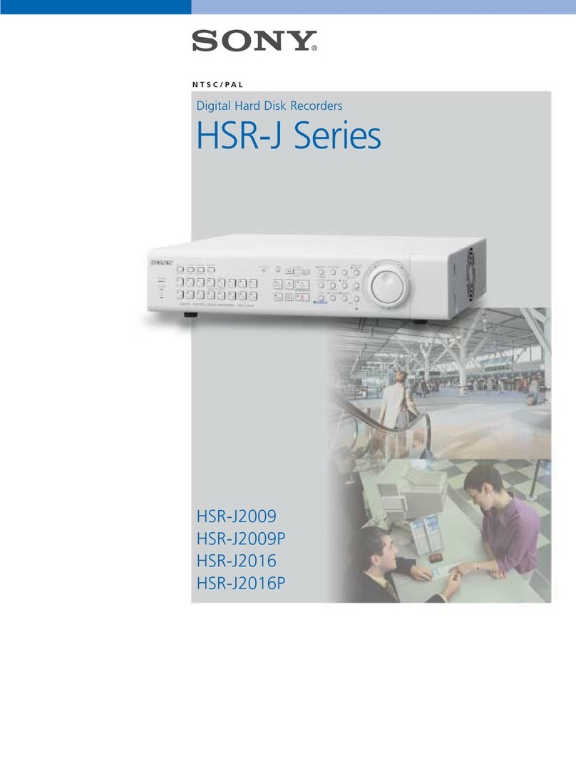 Sony HSR-J2009 User manual