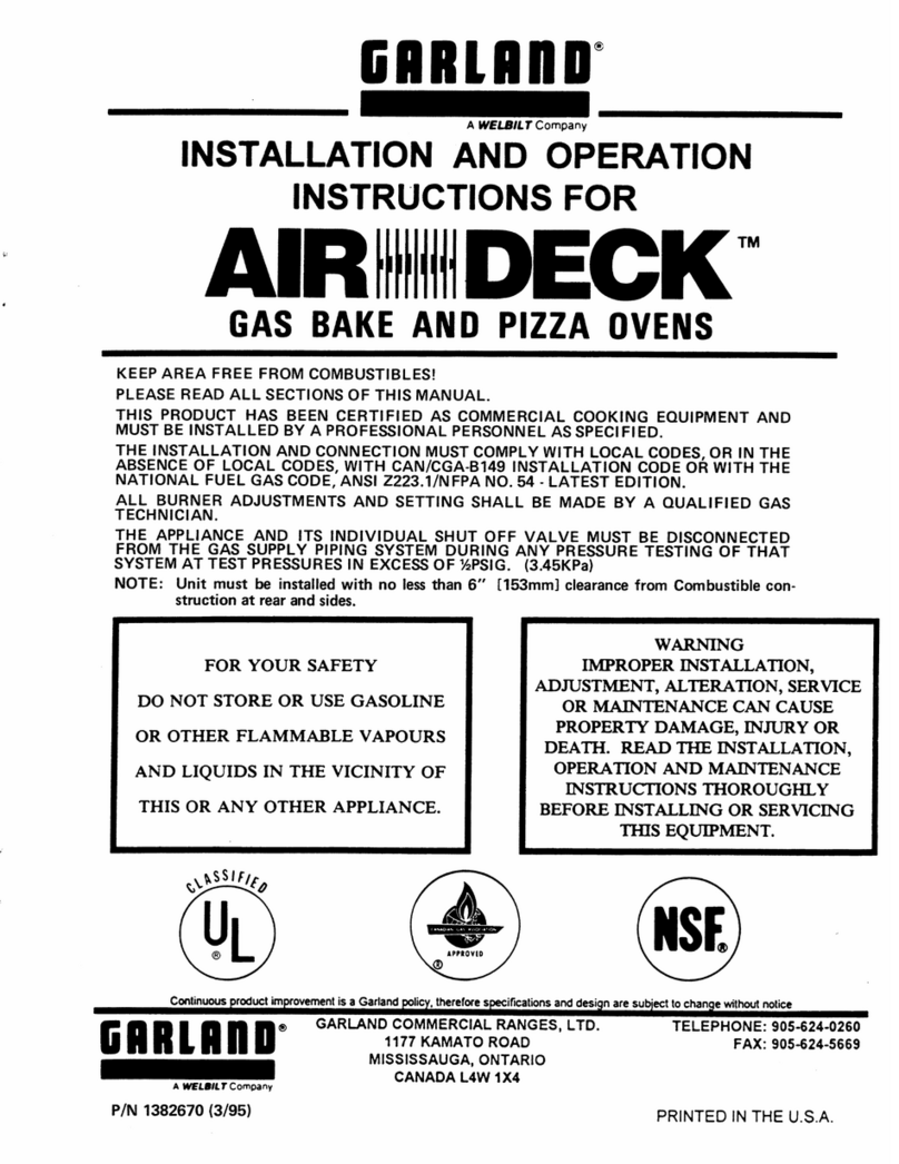 Garland Air-Deck G56T User manual Garland Air-Deck G56T User manual