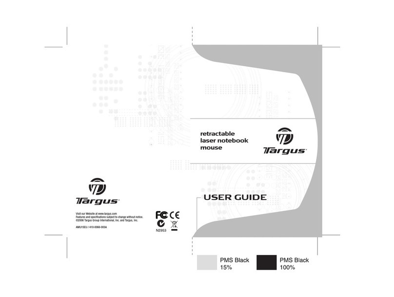 Targus Notebook Mouse User manual Targus Notebook Mouse User manual