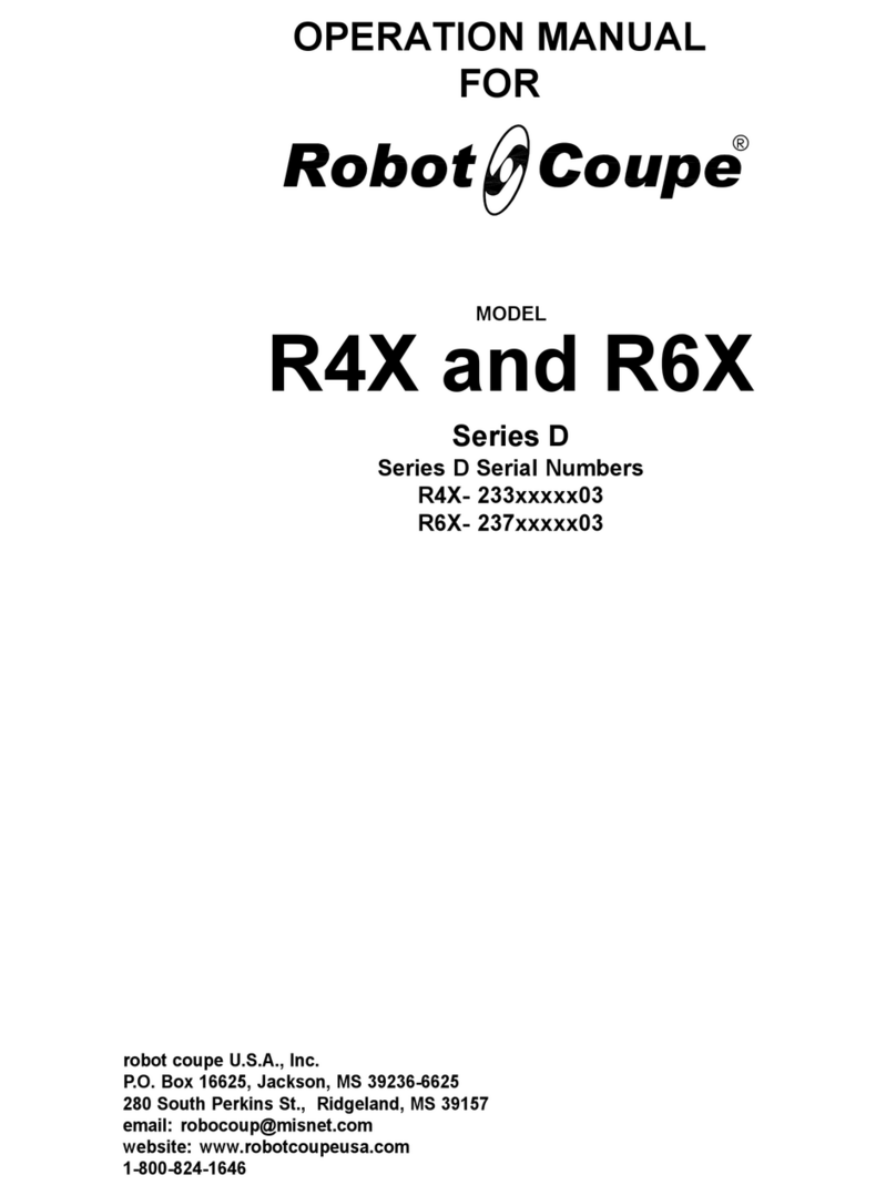 Robot Coupe R4X User manual
