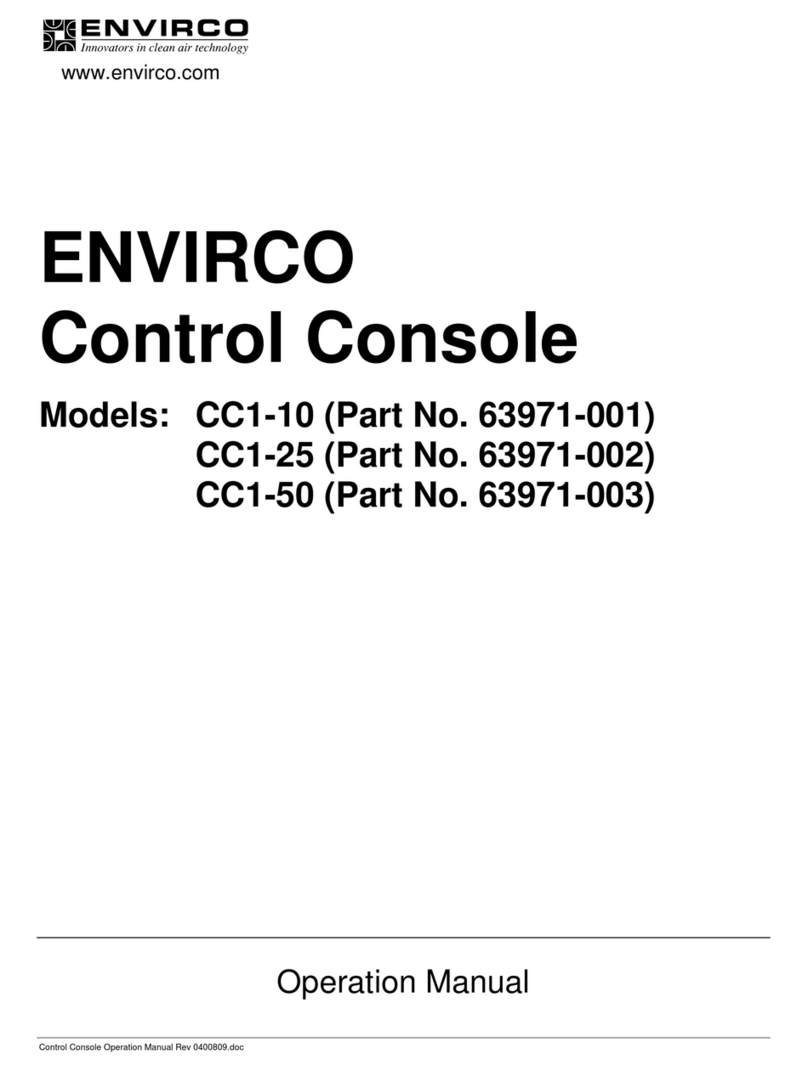 Envirco CC1-10 Operation manual