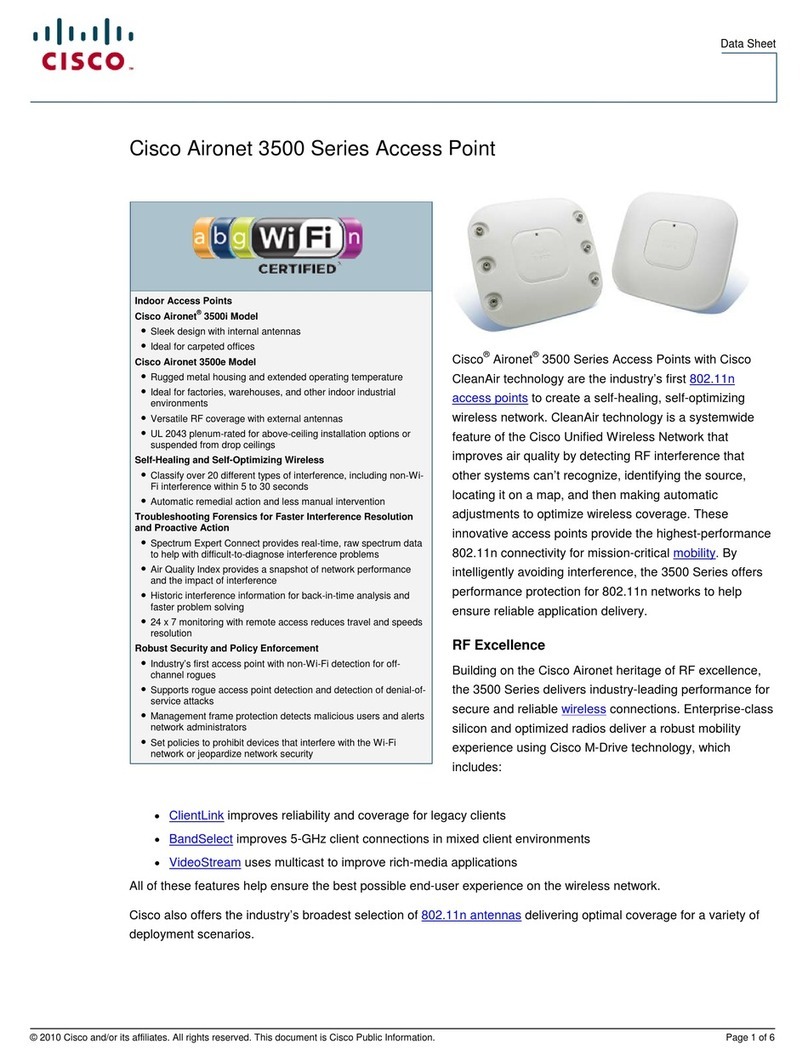 Cisco Aironet 3500 Series User manual Cisco Aironet 3500 Series User manual