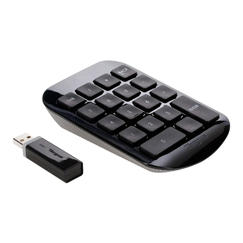 Targus Bluetooth Numeric Keypad User manual