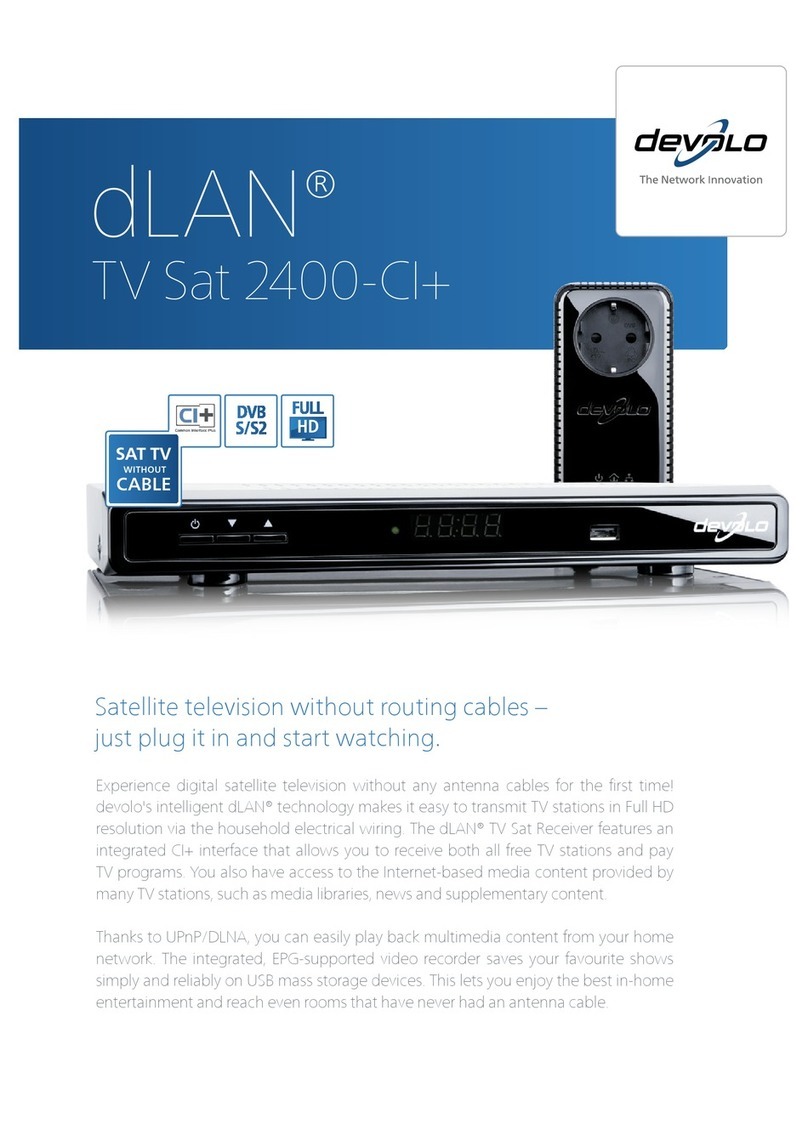 Devolo dLAN TV Sat-Cl+ Specifications