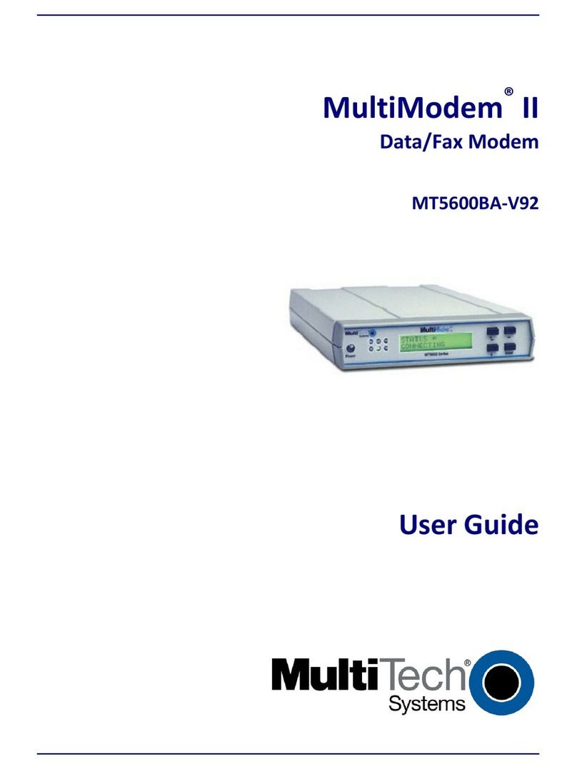 Multitech MultiModem II MT5600BA-V.92 User manual