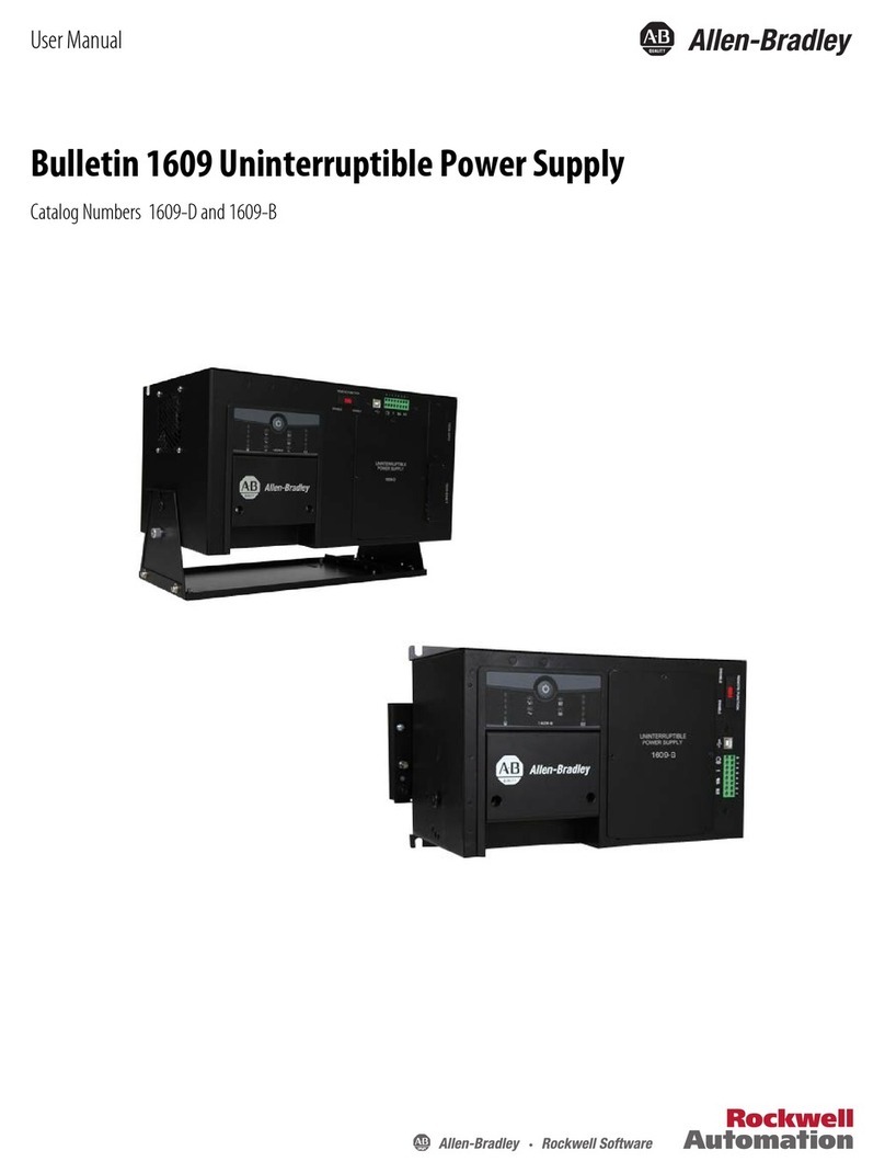Allen-Bradley Bulletin 1609 User manual Allen-Bradley Bulletin 1609 User manual
