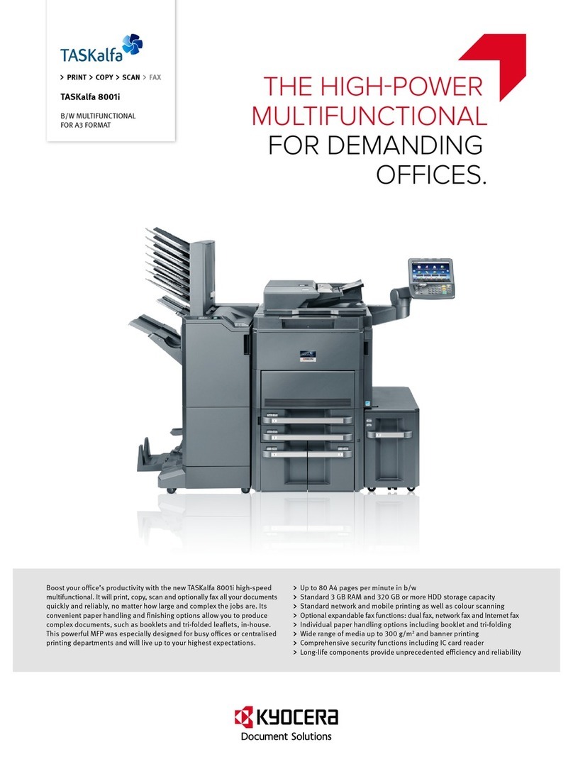 Kyocera TASKalfa 8001i User manual