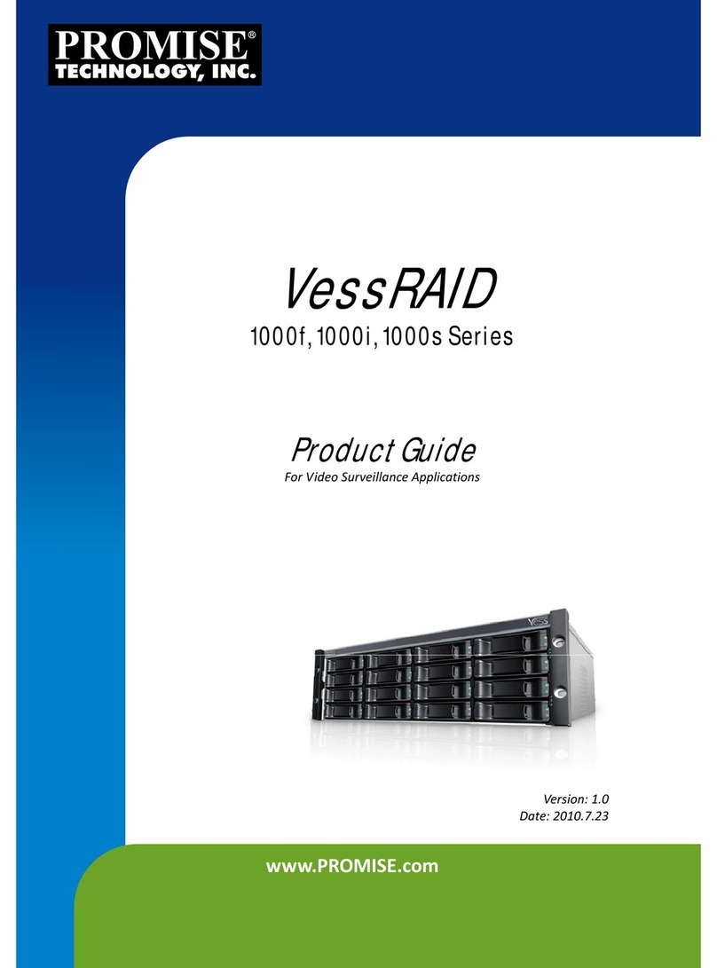 Promise VessRAID 1000f Series User manual