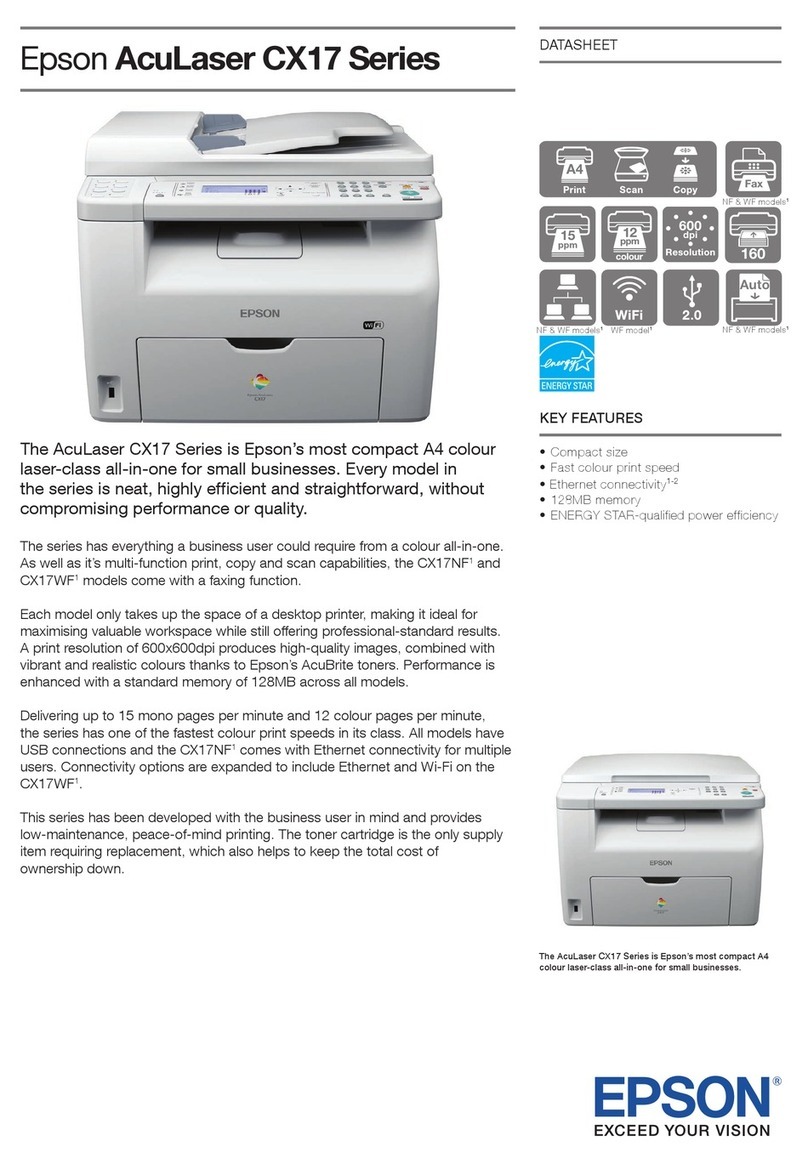 Epson AcuLaser CX17 Series User manual Epson AcuLaser CX17 Series User manual