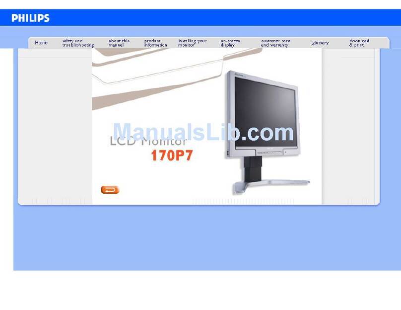 Philips 170P7 Installation and operating instructions