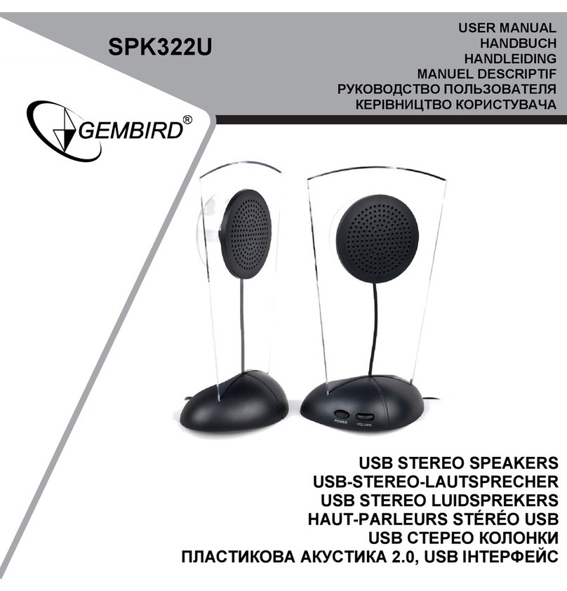 Gembird SPK322U User manual Gembird SPK322U User manual