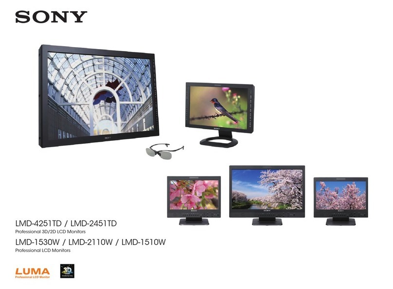 Sony PVM-2541 PVM-1741 PVM-740 LMD-2451W LMD-1751W LMD-4251TD LMD-2451TD LMD-2341W LMD-2041W LMD-1541W LMD-940W LMD-1530W LMD-2110W... User manual