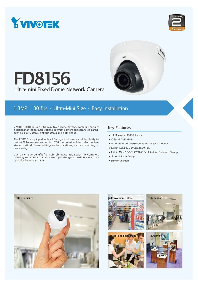 Vivotek FD8156 User manual