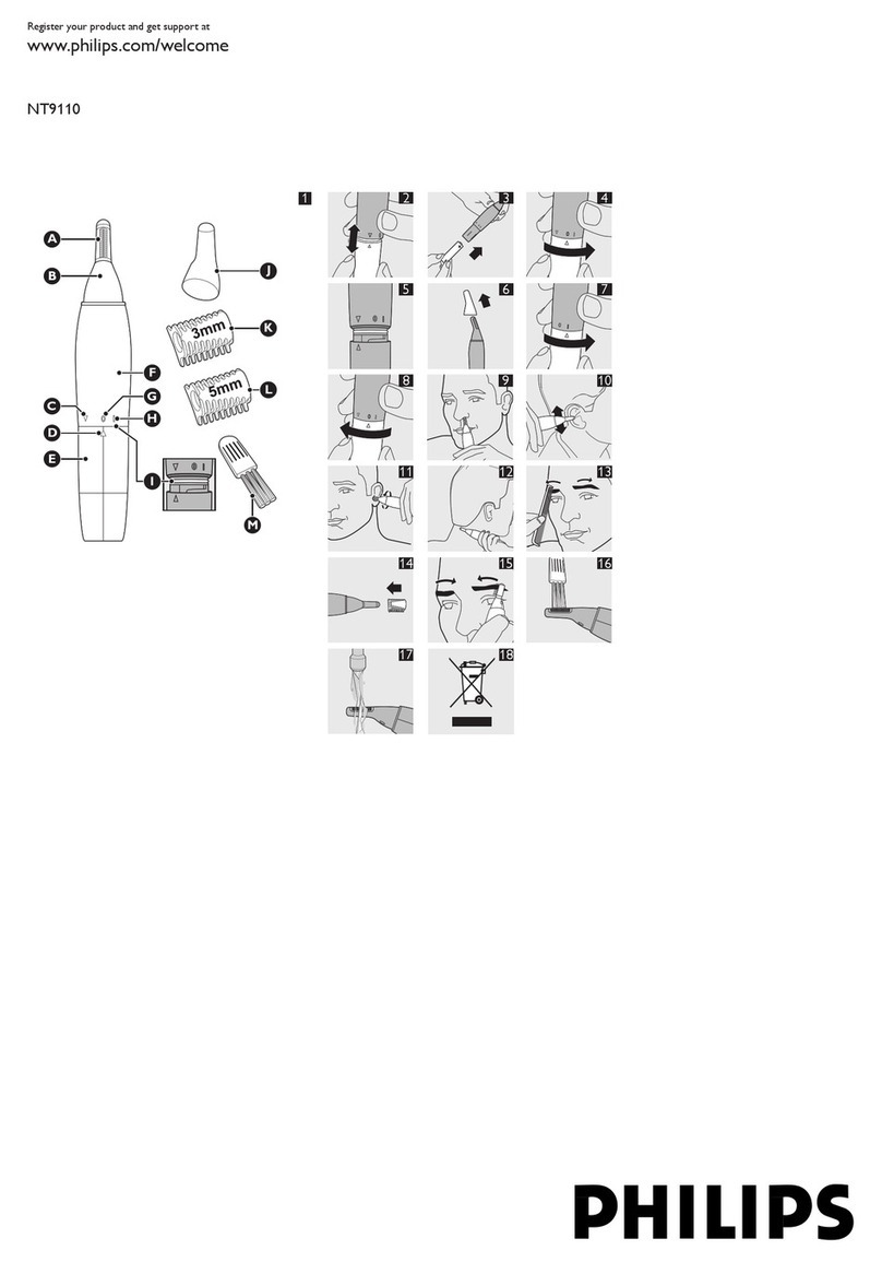 Philips Nose & Ear Trimmer NT9110 User manual Philips Nose & Ear Trimmer NT9110 User manual