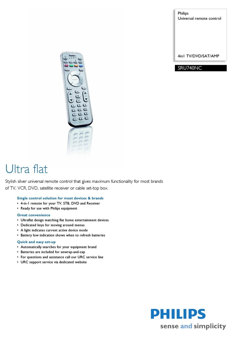 Philips SRU740NC Specifications