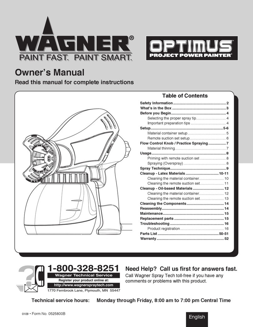 WAGNER Optimus owner's manual