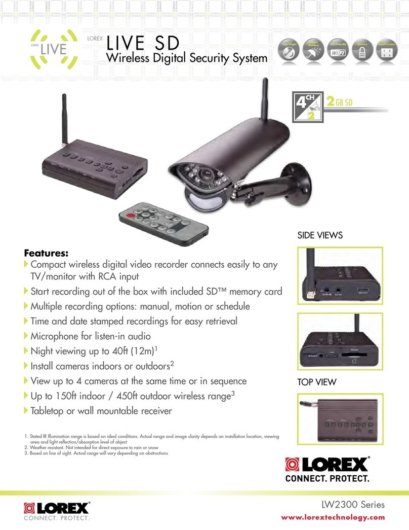 Lorex LW2301 Series Specifications