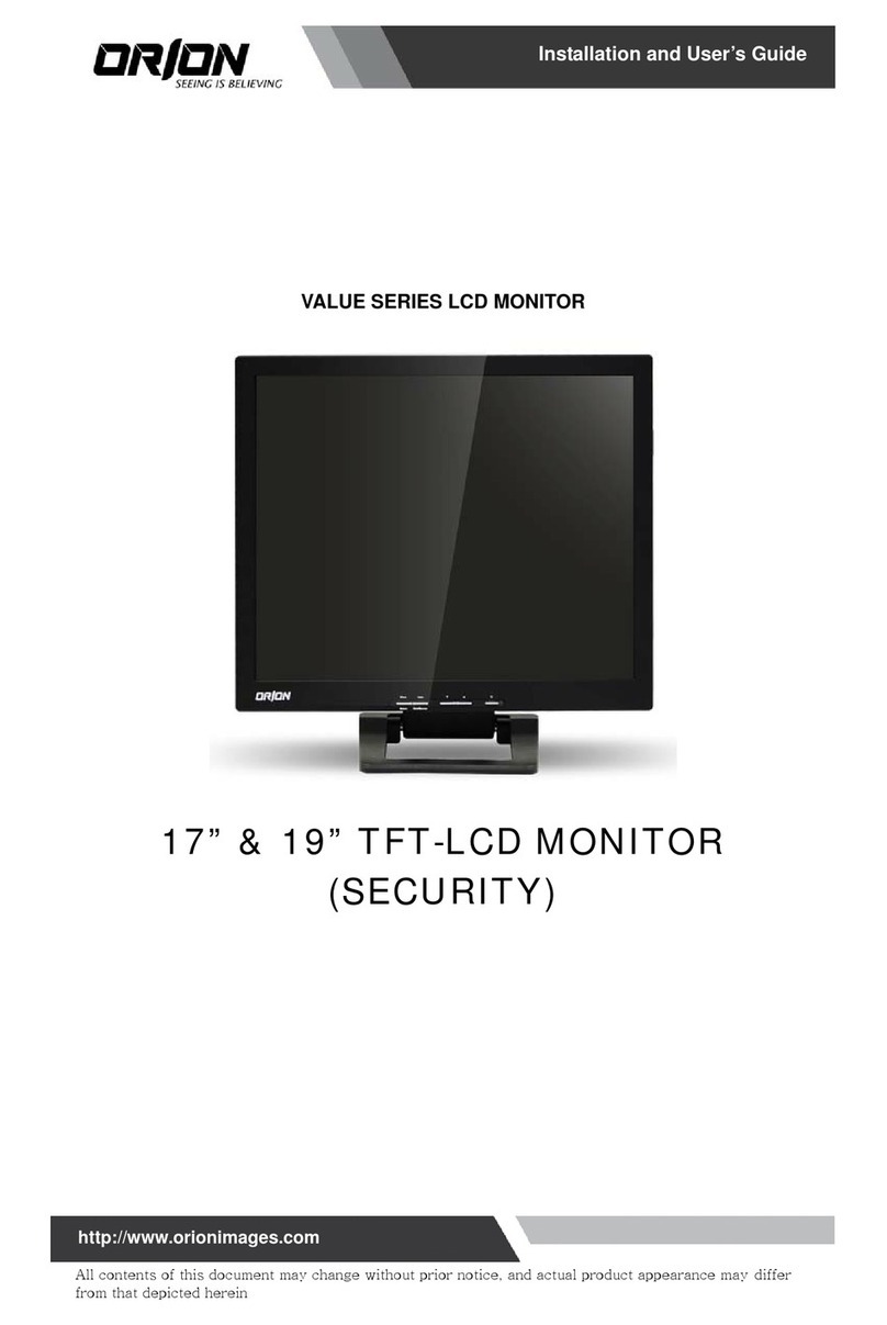 Orion VALUE SERIES User manual
